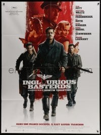 4j816 INGLOURIOUS BASTERDS French 1p 2009 directed by Quentin Tarantino, Nazi-killer Brad Pitt!