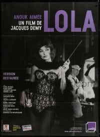 4j849 LOLA French 1p R2012 full-length photo of sexy cabaret singer Anouk Aimee, Jacques Demy