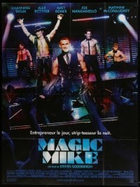 4j861 MAGIC MIKE French 1p 2012 sexy male strippers Channing Tatum & Matthew McConaughey!