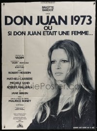 4j877 MS. DON JUAN French 1p 1973 great close up of sexy Brigitte Bardot, directd by Roger Vadim