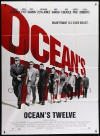 4j894 OCEAN'S TWELVE French 1p 2004 Brad Pitt, George Clooney, Matt Damon, Julia Roberts!