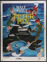 4j903 PETER PAN French 1p R1970s Walt Disney animated cartoon fantasy classic, great different art!