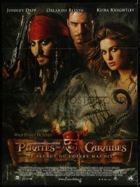 4j904 PIRATES OF THE CARIBBEAN: DEAD MAN'S CHEST French 1p 2006 Johnny Depp, Keira Knightley, Bloom