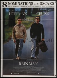 4j919 RAIN MAN awards French 1p 1988 Tom Cruise & autistic Dustin Hoffman, Barry Levinson directed!