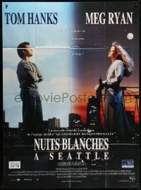4j952 SLEEPLESS IN SEATTLE French 1p 1993 Nora Ephron directed, romantic Tom Hanks & Meg Ryan!