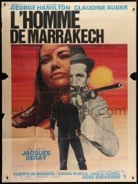 4j967 THAT MAN GEORGE French 1p 1967 L'Homme de Marrakesh, George Hamilton, Claudine Auger!