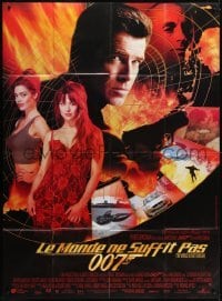 4j995 WORLD IS NOT ENOUGH French 1p 1999 Pierce Brosnan as James Bond, Denise Richards, Marceau!