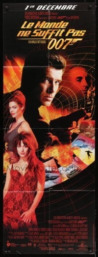 4j659 WORLD IS NOT ENOUGH French door panel 1999 Brosnan as James Bond, Denise Richards, Marceau!