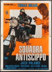 4j380 COP IN BLUE JEANS Italian 2p 1976 Squadra Antiscippo, Jack Palance, Tomas Milian w/motorcycle