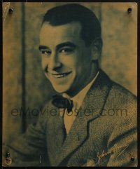 4j076 JOHNNY HINES jumbo LC 1920s head & shoulders portrait with facsimile signature!