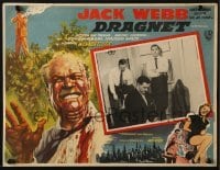 4j554 DRAGNET Mexican LC 1954 Jack Webb as detective Joe Friday, cool different border art!