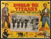 4j571 GUNFIGHT AT THE O.K. CORRAL Mexican LC 1957 Kirk Douglas, Burt Lancaster, Hudson & Bones!