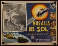 4j583 JOURNEY TO THE FAR SIDE OF THE SUN Mexican LC 1969 Roy Thinnes pointing gun, cool border art!