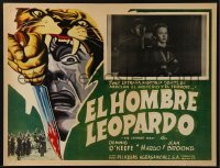 4j592 LEOPARD MAN Mexican LC R1950s Jacques Tourneur, Margo, cool different border art!