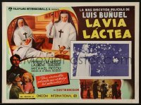 4j598 MILKY WAY Mexican LC 1969 Luis Bunuel's La Voie Lactee, boder art of nun being crucified!