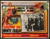 4j599 MONTE CARLO STORY Mexican LC 1957 Vittorio De Sica, border art of gambling Marlene Dietrich!