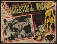 4j601 MUERTOS DE RISA Mexican LC 1957 great scene from country of origin horror movie!