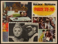 4j608 PARIS WHEN IT SIZZLES Mexican LC 1964 Audrey Hepburn & William Holden in Lone Ranger costume!