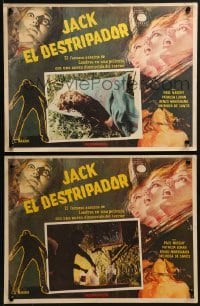 4j521 SEVEN MURDERS FOR SCOTLAND YARD 2 Mexican LCs 1971 Spanish version of Jack the Ripper!