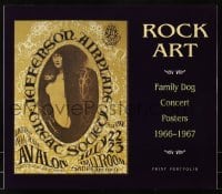 4j022 ROCK ART 13x15 print portfolio 1990 with 8 prints of 1966-1967 Family Dog Concert Posters!
