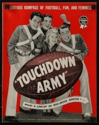 4j172 TOUCHDOWN ARMY pressbook 1938 West Point football, John Howard, Mary Carlisle, Bob Cummings!