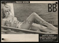 4j173 VERY PRIVATE AFFAIR pressbook 1962 great images of sexiest Brigitte Bardot in bikini!