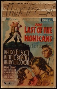 4j298 LAST OF THE MOHICANS WC 1936 Randolph Scott, Binnie Barnes, from James Fenimore Cooper novel!