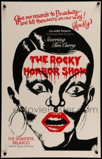 4j224 ROCKY HORROR SHOW stage play WC 1975 cool art of Boni Enten as Columbia!