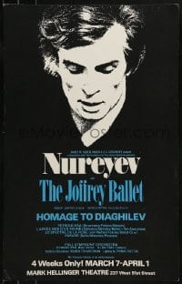 4j225 RUDOLF NUREYEV stage play WC 1979 performing with The Joffrey Ballet, homage to Diaghilev!