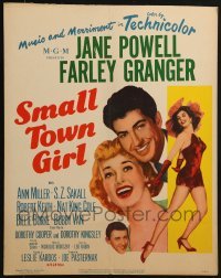 4j342 SMALL TOWN GIRL WC 1953 Jane Powell, Farley Granger, super sexy Ann Miller's legs!