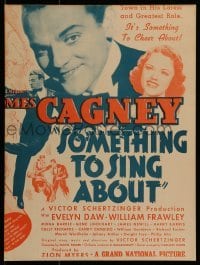 4j344 SOMETHING TO SING ABOUT WC 1937 song & dance man, a James Cagney you've never seen!
