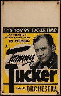 4j096 TOMMY TUCKER concert WC 1940s performing in person with his orchestra, outstanding band!