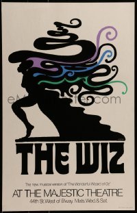 4j244 WIZ stage play WC 1974 new musical version of The Wonderful World of Oz, cool Glaser art!