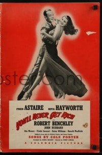 4j176 YOU'LL NEVER GET RICH pressbook 1941 Fred Astaire & sexy Rita Hayworth, ultra rare!
