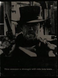 4j067 PALE RIDER promo brochure 1985 great different images of cowboy Clint Eastwood!
