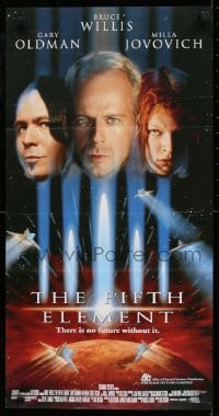 4k759 FIFTH ELEMENT Aust daybill 1997 Bruce Willis, Milla Jovovich, Oldman, directed by Luc Besson!