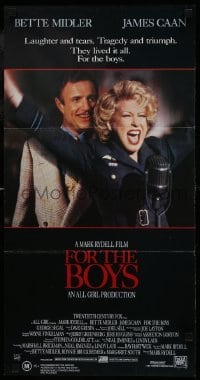 4k766 FOR THE BOYS Aust daybill 1992 Mark Rydell directed, Bette Midler, James Caan, George Segal