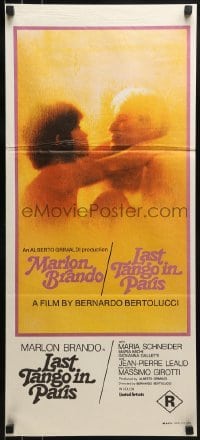 4k832 LAST TANGO IN PARIS Aust daybill 1972 Marlon Brando, Maria Schneider, Bernardo Bertolucci