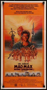 4k845 MAD MAX BEYOND THUNDERDOME Aust daybill 1985 art of Gibson & Tina Turner by Richard Amsel!