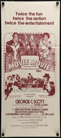 4k857 MOVIE MOVIE Aust daybill 1978 George C. Scott, Stanley Donen directed parody of 1930s movies!