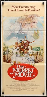4k858 MUPPET MOVIE Aust daybill 1979 Jim Henson, Kermit the Frog & Miss Piggy, Mel Brooks!