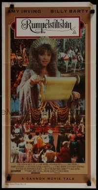 4k910 RUMPELSTILTSKIN Aust daybill 1987 Brothers Grimm fairy tale starring Amy Irving & Billy Barty!