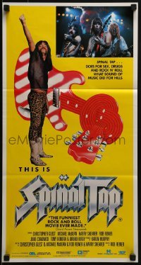 4k961 THIS IS SPINAL TAP Aust daybill 1985 Rob Reiner rock & roll cult classic, different image!