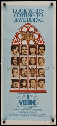 4k987 WEDDING Aust daybill 1978 Robert Altman, Carol Burnett, Mia Farrow!
