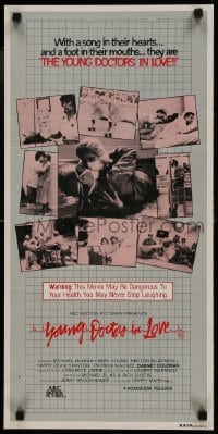 4k998 YOUNG DOCTORS IN LOVE Aust daybill 1982 Michael McKean, Sean Young, Harry Dean Stanton!