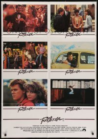 4k628 FOOTLOOSE Aust LC poster 1984 teenage dancer Kevin Bacon has the music on his side!