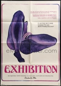 4k266 EXHIBITION German 1976 Claudine Beccarie, super sexy legs artwork!