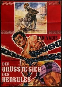 4k285 HERCULES THE INVINCIBLE German R1970s art of Dan Vadis as the strongest man in the world!