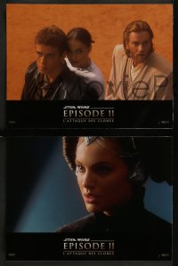 4k482 ATTACK OF THE CLONES 8 French LCs 2002 Star Wars, Christensen & Natalie Portman!