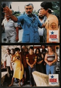 4k437 BOOGIE NIGHTS 12 French LCs 1997 Burt Reynolds, Julianne Moore, Wahlberg as Dirk Diggler!